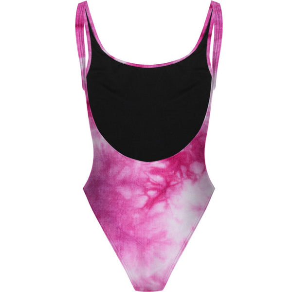 Tie Dye Pink - High Hip One Piece