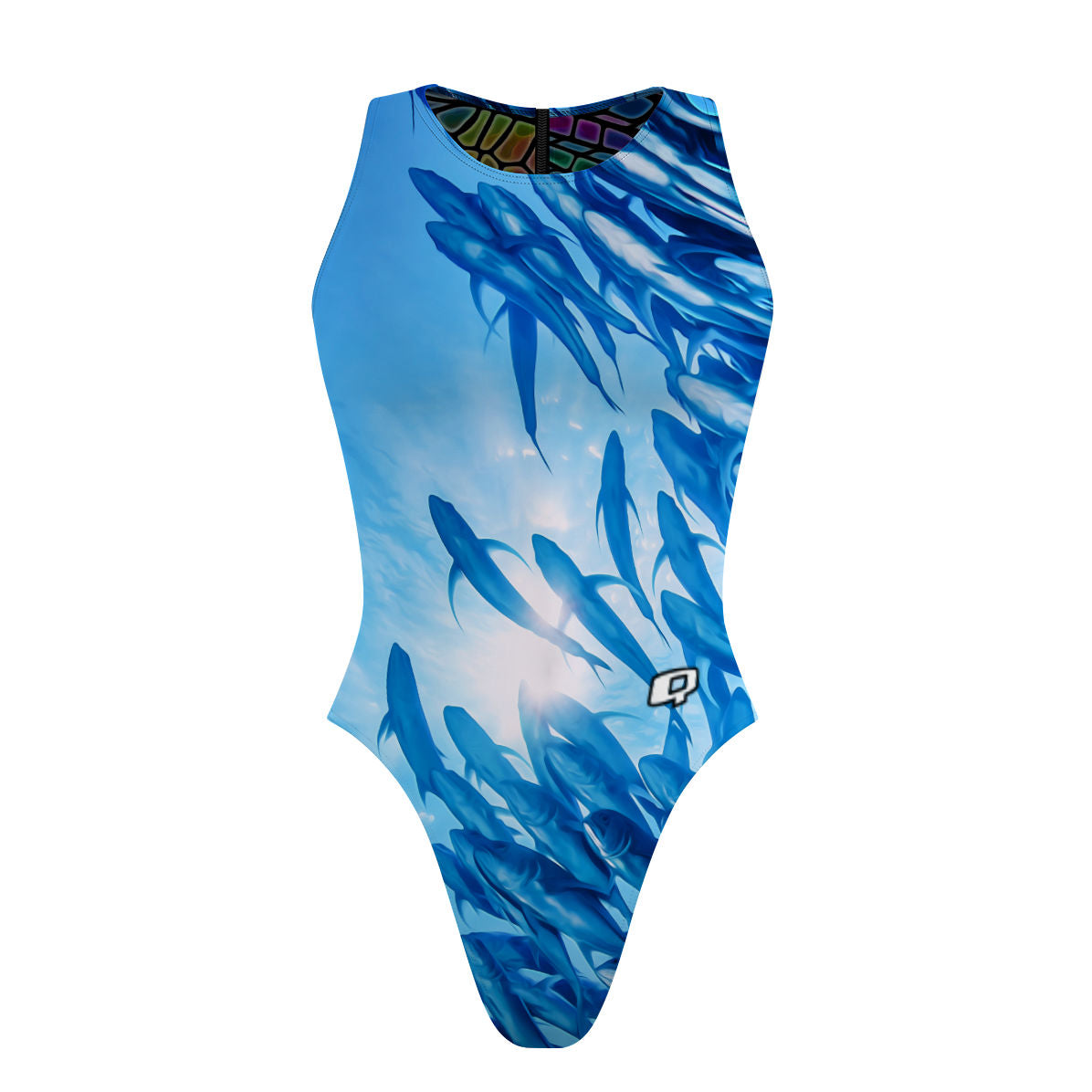 Poissons Libres/Dragonfly Wings - Women Waterpolo Reversible Swimsuit Cheeky Cut