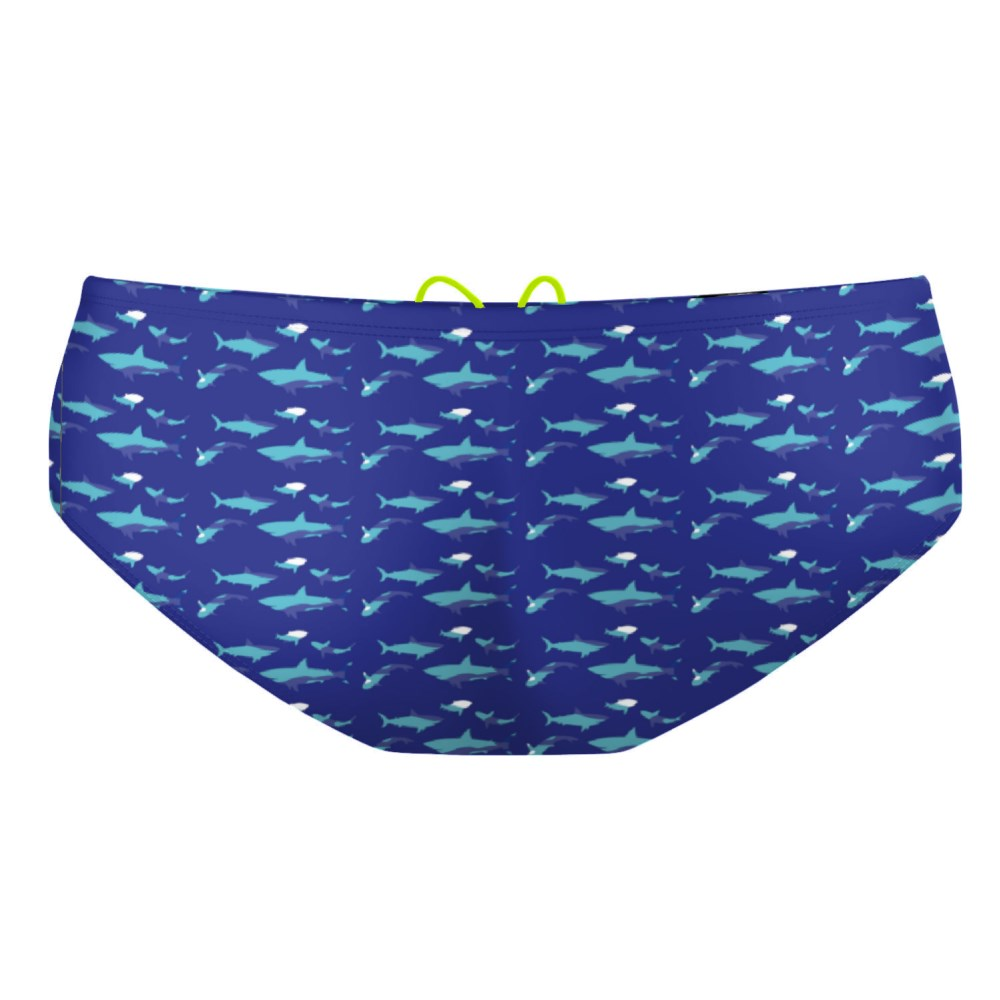 Shark Blue Classic Brief Swimsuit