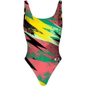 Thunder spring - High Hip One Piece Swimsuit
