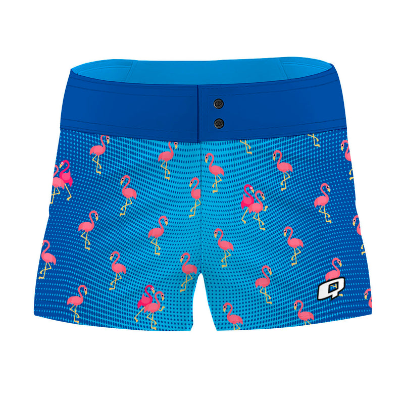 Party Flamingos - Women Board Shorts