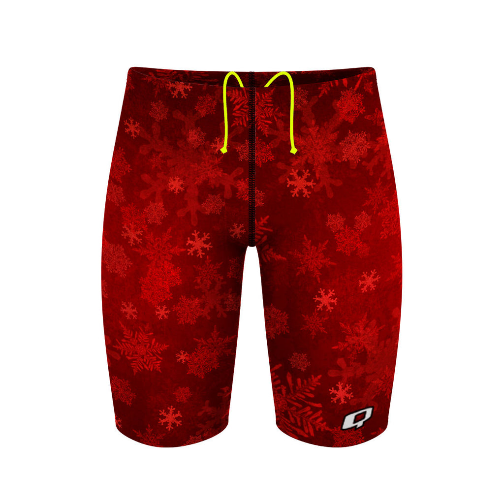 Red Snowflakes - Jammer Swimsuit