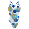Bright Snowy Skinny Strap Swimsuit
