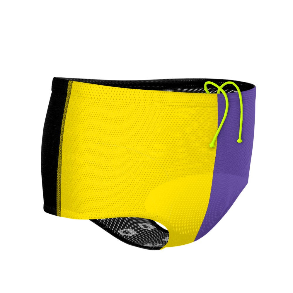 Tricolor Yellow and Purple Drag Suit