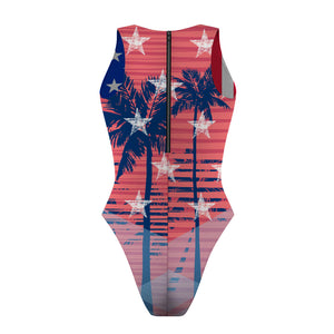 USA - Women Waterpolo Reversible Swimsuit Cheeky Cut