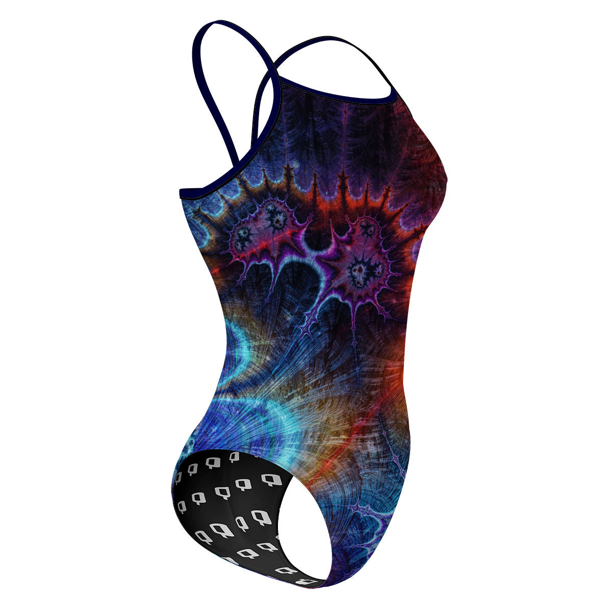 Psychedelic Tye Dye - Sunback Tank Swimsuit