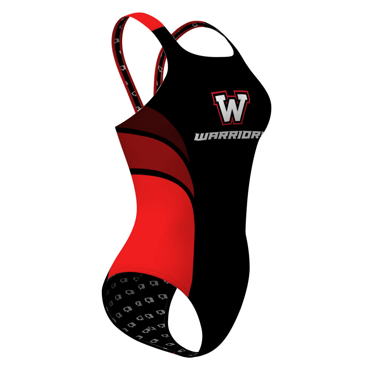 WHS Girls Black Suit - Classic Strap Swimsuit