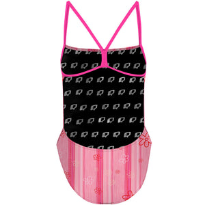 Pink Stripes - "Y" Back Swimsuit