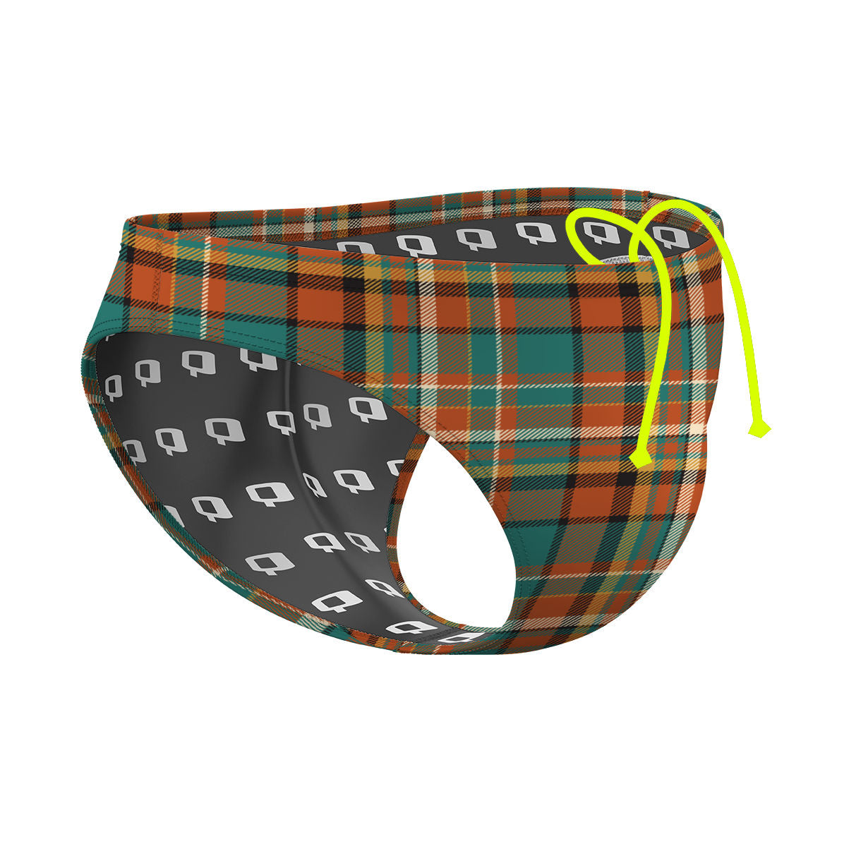 Fall Tartan WP - Waterpolo Brief Swimsuit