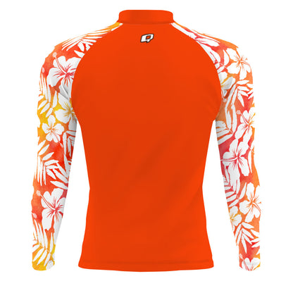 Hawaiian Flowers - Men's Surf UPF50+ Long Sleeve Rash Guard