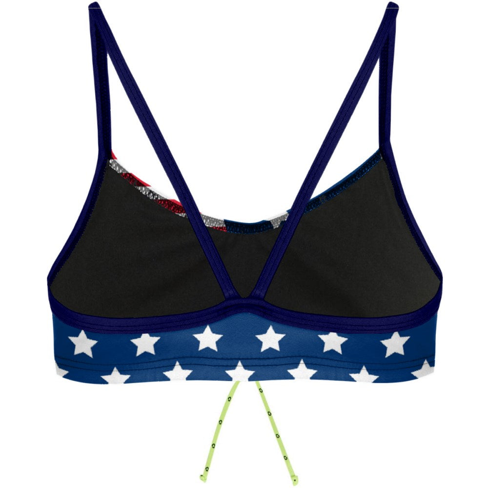 Stars and strips Bandeau Bikini Top