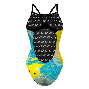 Deep Spring Skinny Strap Swimsuit