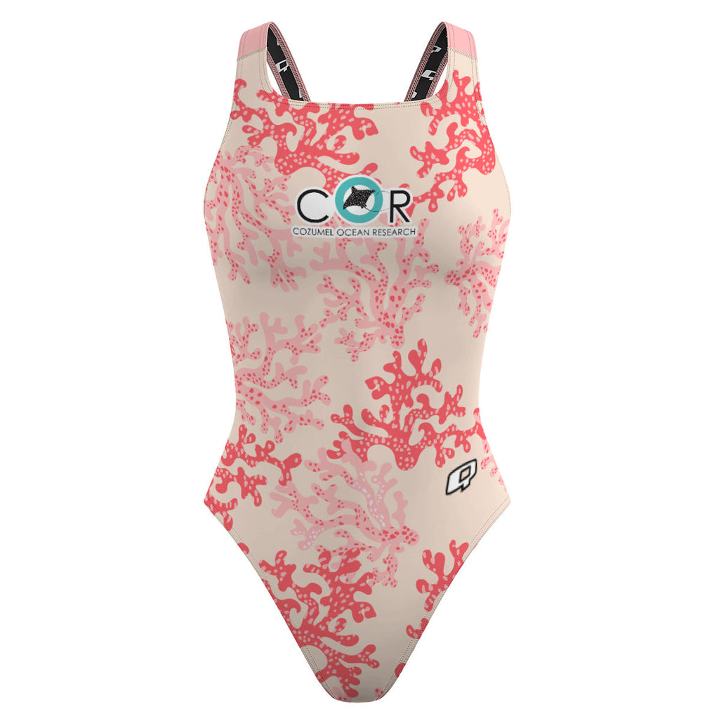 Coral - Classic Strap Swimsuit