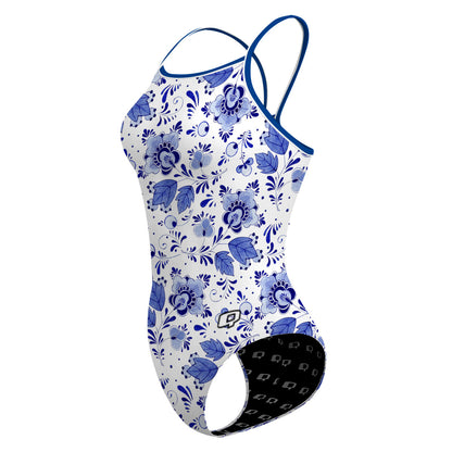 Delft Blue - Skinny Strap Swimsuit