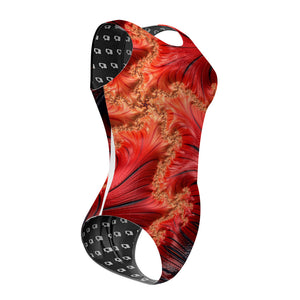 Fiery Fractals - Women Waterpolo Swimsuit Classic Cut