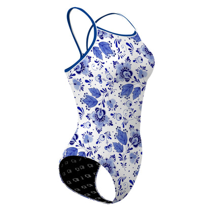 Delft Blue - Skinny Strap Swimsuit