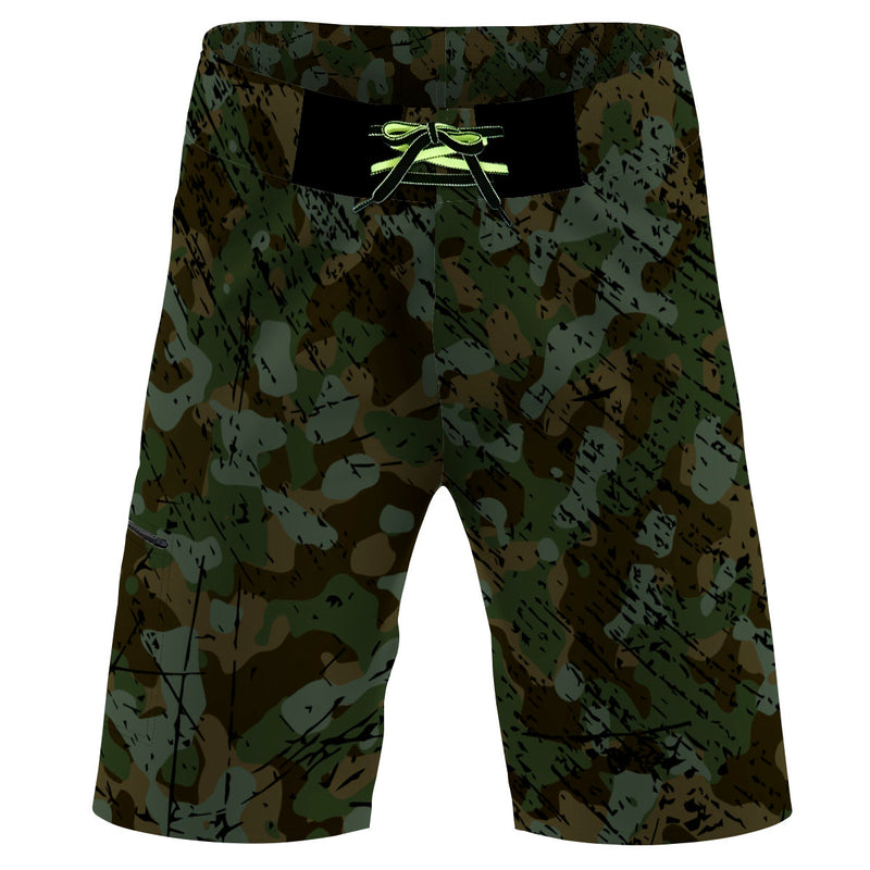 Green Iguana Men Board Shorts
