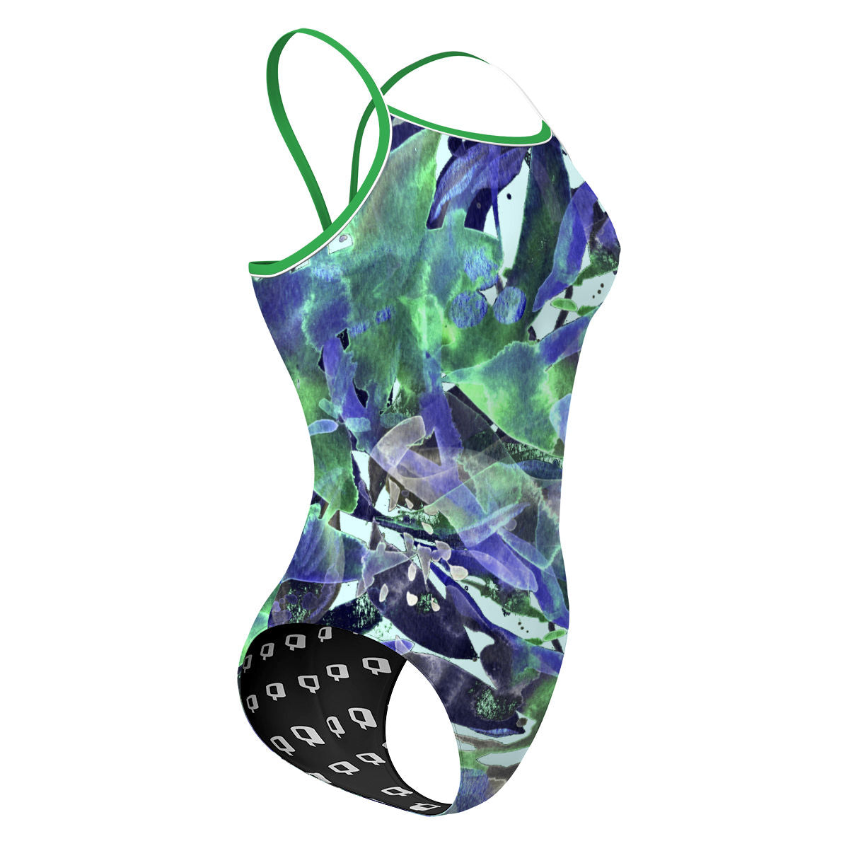 Water Abstract - Sunback Tank Swimsuit