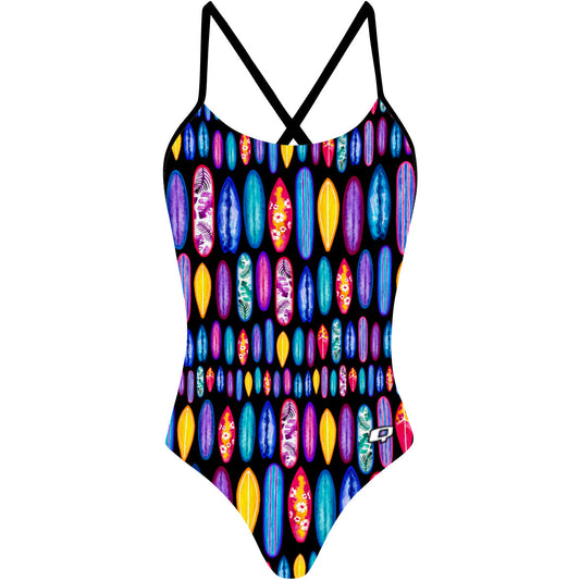 Surf Suit - Tieback One Piece Swimsuit