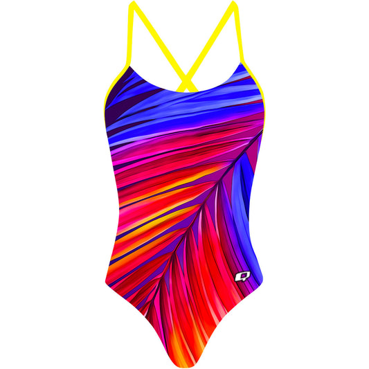 Sunset Palms - Tieback One Piece Swimsuit