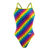 Mosaic Pride - Sunback Tank Swimsuit