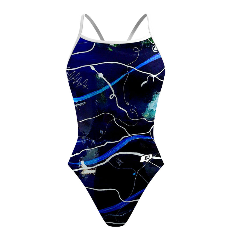 Plankton Party - Sunback Tank Swimsuit