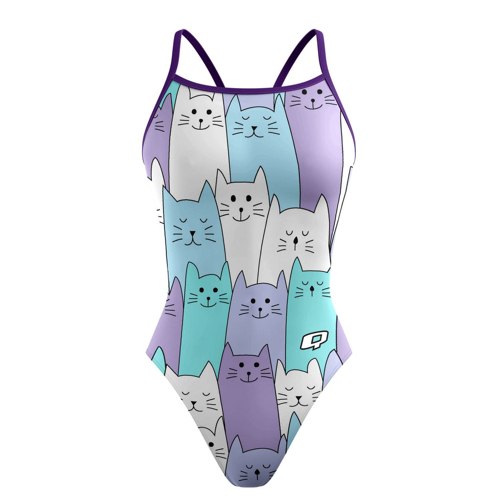 Cats - Sunback Tank Swimsuit