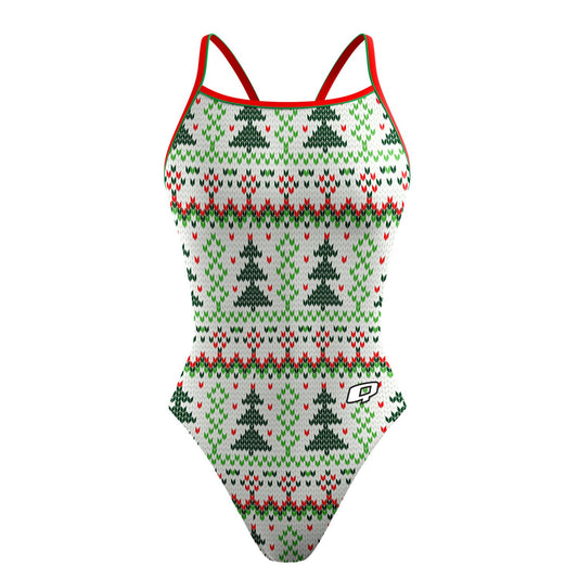 Christmas Tree - Sunback Tank Swimsuit