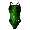 Green Volt- Sunback Tank Swimsuit