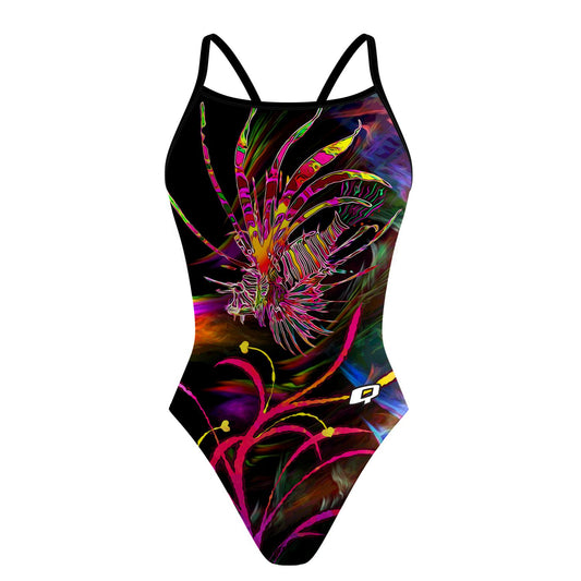 Lionfish in Technicolor - Sunback Tank Swimsuit