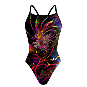 Lionfish in Technicolor - Sunback Tank Swimsuit