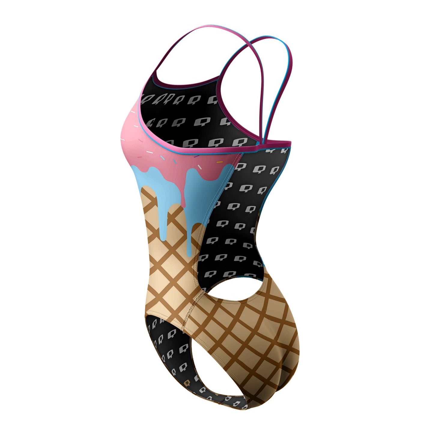 Ice Cream - Sunback Tank Swimsuit
