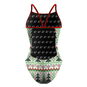 Christmas Tree - Sunback Tank Swimsuit