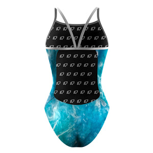 Ocean Topo - Sunback Tank Swimsuit