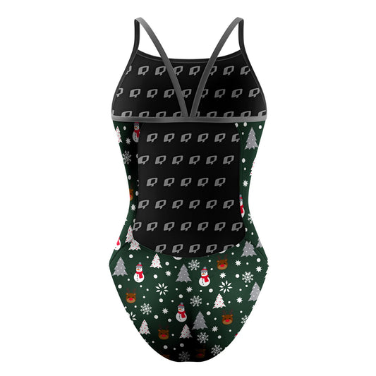 Christmastime - Sunback Tank Swimsuit