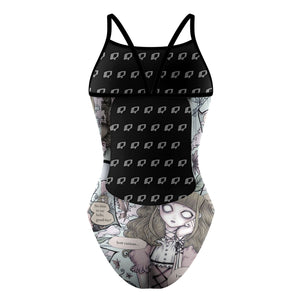 Creepy Little Alice - Sunback Tank Swimsuit – Q Swimwear