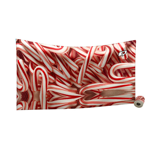 Candy Cane Microfiber Swim Towel