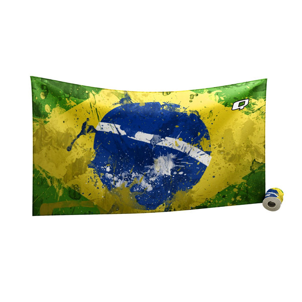 Brazil Flag Microfiber Swim Towel
