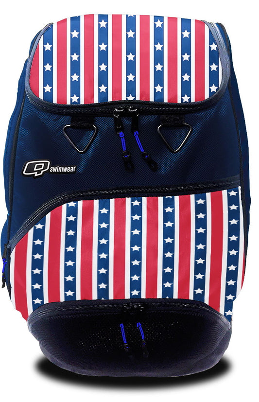 Putting on the Spitz Backpack-NAVY