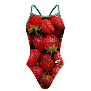 Strawberry Skinny Strap Swimsuit