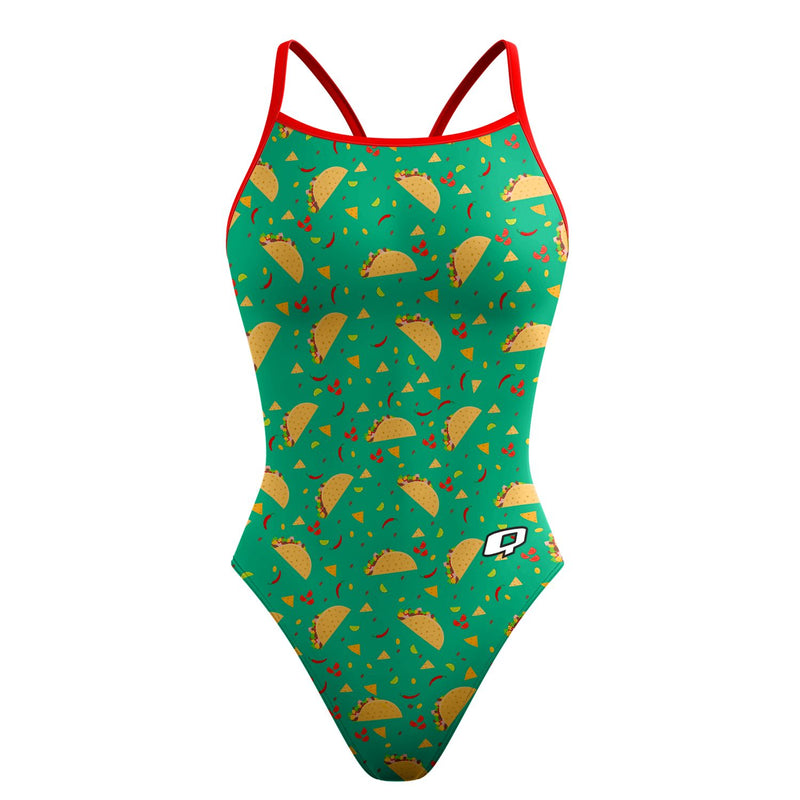 Taco 'Bout Swimming Skinny Strap Swimsuit