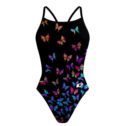 Butterfly Fly Away Skinny Strap Swimsuit