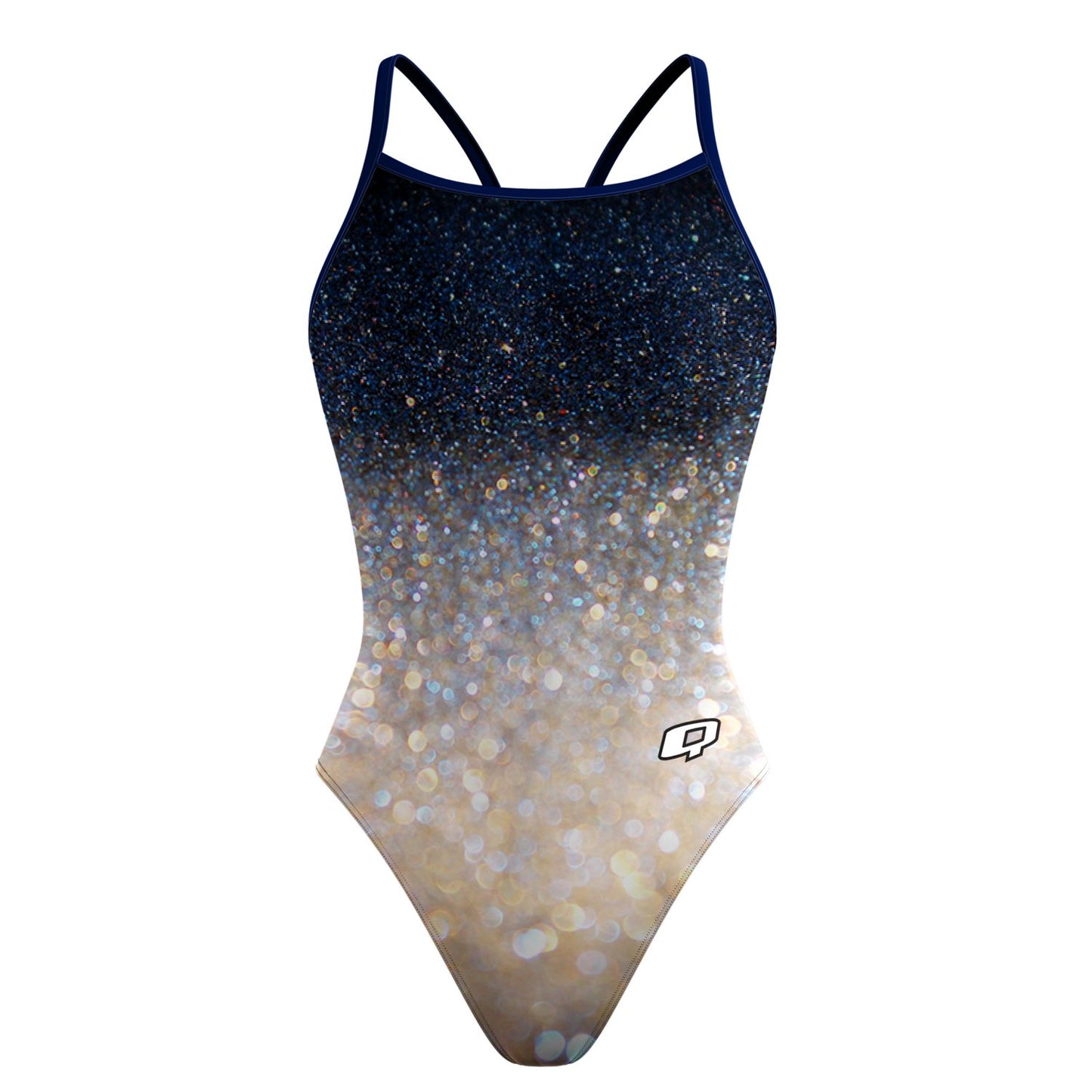 Glitter Bomb Skinny Strap Swimsuit
