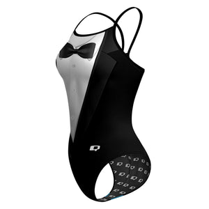Black Tie Only Skinny Strap Swimsuit