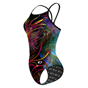 Lionfish in Technicolor Skinny Strap Swimsuit