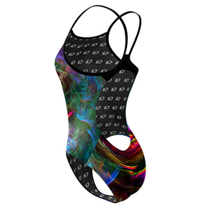 Lionfish in Technicolor Skinny Strap Swimsuit