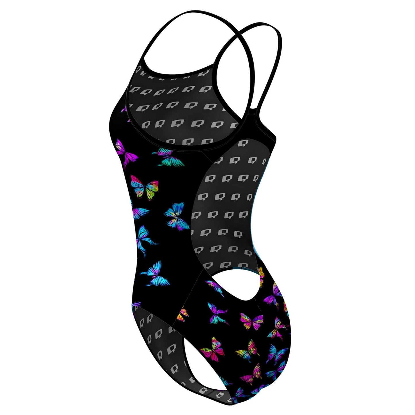 Butterfly Fly Away Skinny Strap Swimsuit