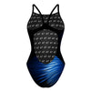 Blue Volt Skinny Strap Swimsuit
