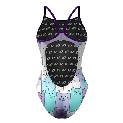Cats Skinny Strap Swimsuit