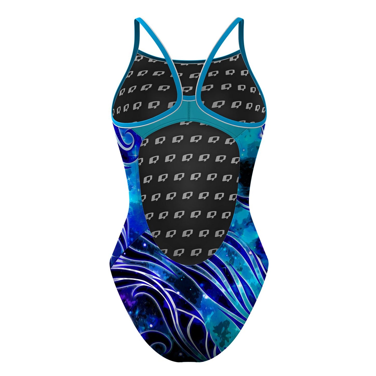 Mystic Waves Skinny Strap Swimsuit